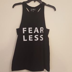 NWT! SAM EDELMAN GRAPHIC TANK TOP MESH BACK DETAIL